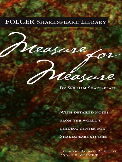 Title details for Measure for Measure by William Shakespeare - Wait list